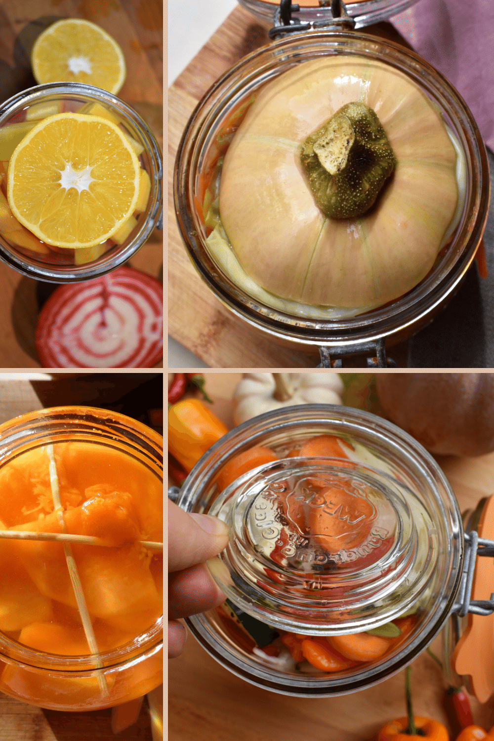 4 Poids De Fermentation En Verre OUCONGK - Pour Légumes, Cornichons Et Bocaux